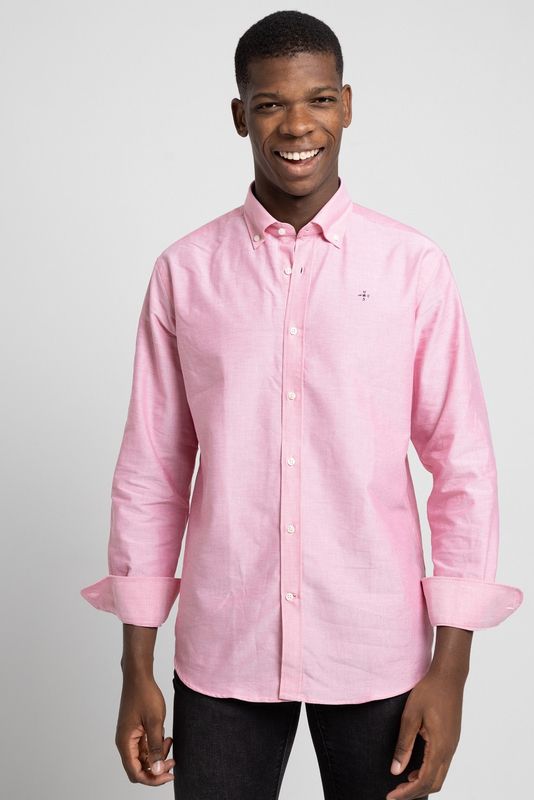 Camisa oxford rosa